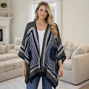 Japna Boho Scarf Print Kimono Wrap | One Size
